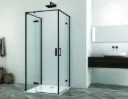 Hinges Classic Black Shower Enclosure — JAJ HY102BFG90B [HY102BFG90B]