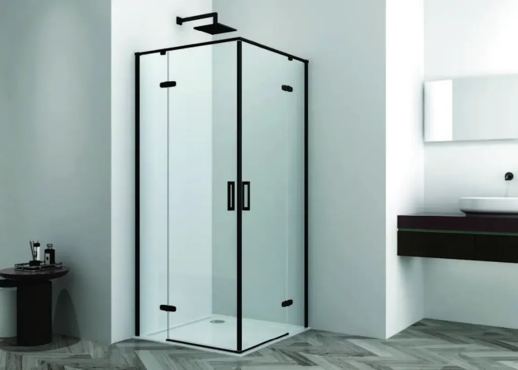 [HY102B] Hinges Classic Black Shower Enclosure — JAJ HY102B [HY102B]