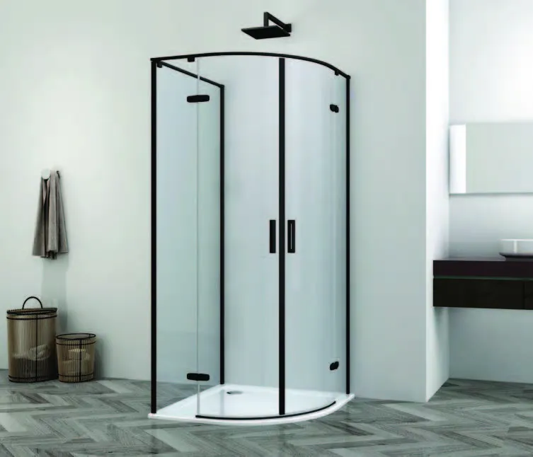 [HY101BFG90B] Hinges Classic Black Shower Enclosure — JAJ HY101BFG90B [HY101BFG90B]