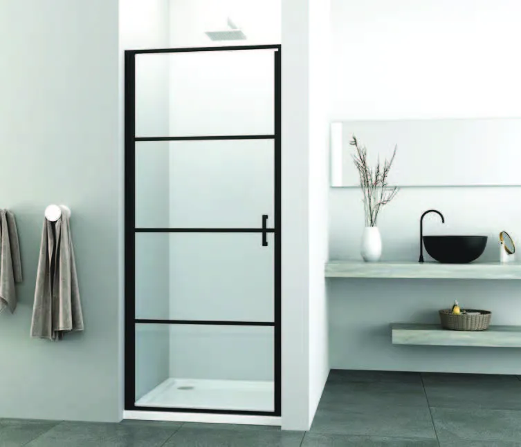 [SW220BS] Hinges BLACK Shower Enclosure — JAJ SW220BS [SW220BS]